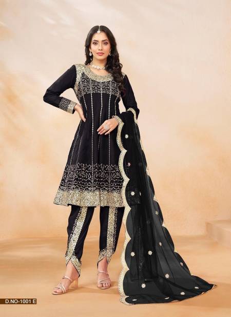 Black Colour Abida Vol 1 By Abida Art Silk Embroidery Readymade Suits Wholesale Online 1001 E