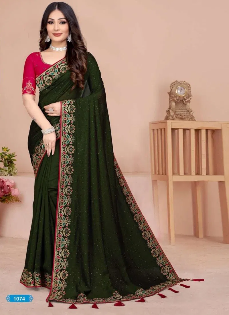 Black Colour Aditya 09 By Aditya Vichitra Ocassion wear Designer Saree Wholesales In Delhi 1074