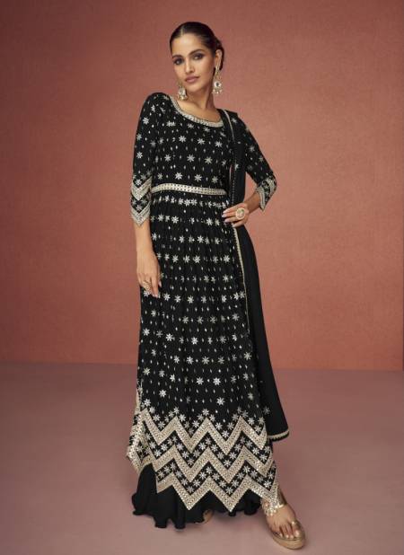 Black Colour Ashirwad 9426 By Rahi Fashion Designer Salwar Suits Catalog 9426 E