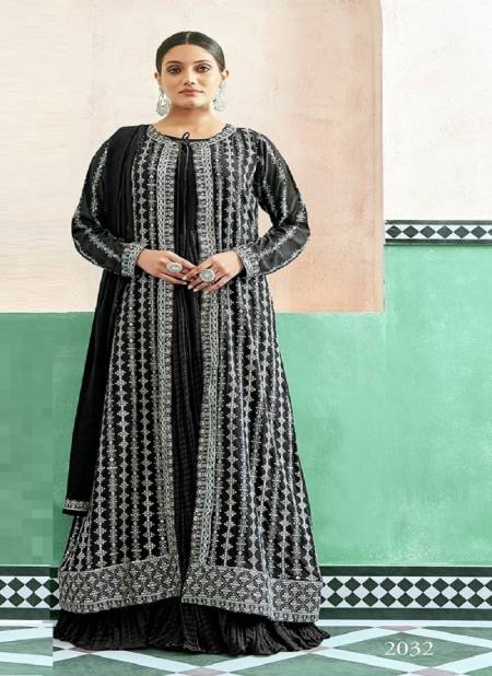 Black Colour Begum By Gulzar Georgette Wedding Wear Readymade Suits Wholesale Price In Surat 2032