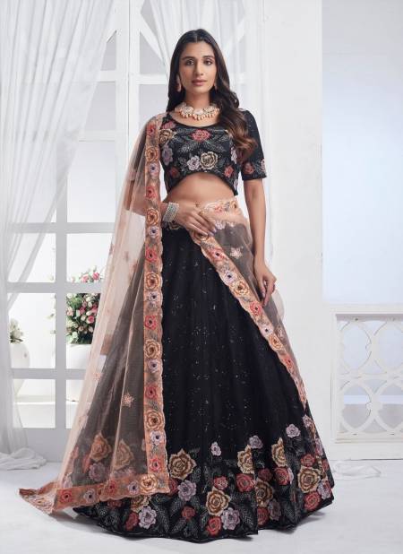 Black Colour Bridesmaid Vol 3 By Anantesh Wedding Designer Lehenga Choli Surat Wholesale Market 11014