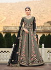 Black Colour Carolina 2075 Colors By Senhora Designer Salwar Suit Catalog 2075 B