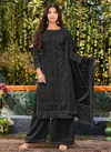 Black Colour Celebration Colour Edition Mrudangi Wholesale Plazzo Suits Catalog 2041 D