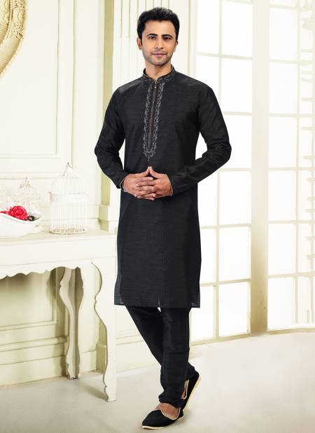 Black Colour Function Wear Exclusive Wholesale Kurta Pajama Catalog 2029