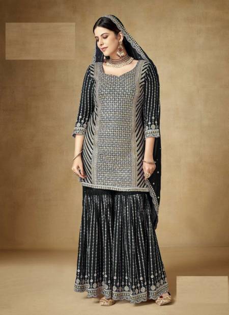 Black Colour Gulzar By Utsav Embroidered Wedding Wear Readymade Suits Orders In India RF27578