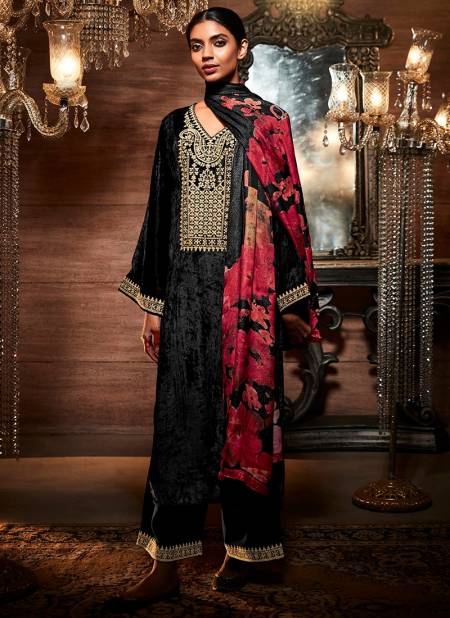 Black Colour Heer Nasha Wholesale Designer Salwar Suit Catalog 8897