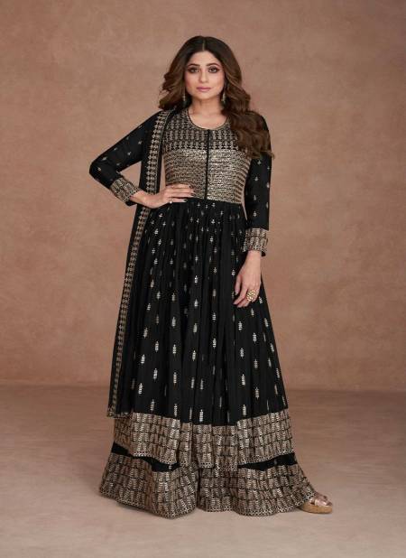Black Colour Idika By Aashirwad Designer Salwar Suit Catalog 9540
