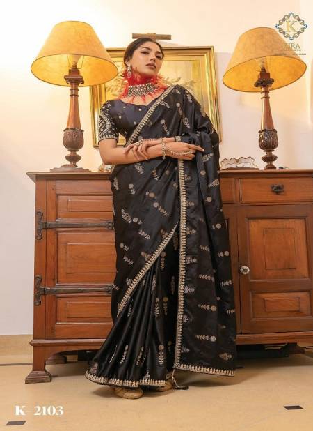 Black Colour Kamaya Vol 2 By Kira Wedding Wear Sarees Wholesale Suppliers In India K-2103