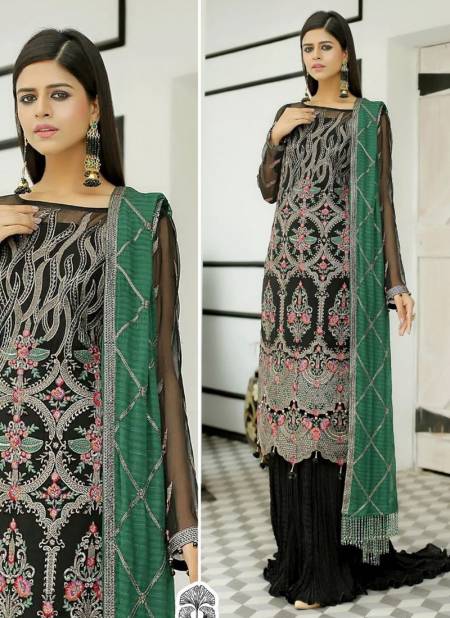 Black Colour Maryam Designer Wholesale Pakistani Salwar Suits Catalog 10093
