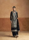 Black Colour Meraki By Aashirwad Chinon Silk Plazzo Readymade Suits Wholesale Clothing Suppliers In India 10054