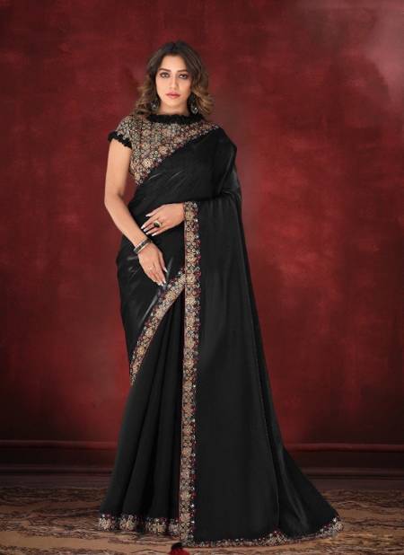 Black Colour Norita 43100 Hasti By Mahotsav Occasion Wear Designer Saree Exporters In India 43256