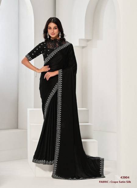 Black Colour Norita Saanjh By Mahotsav Designer Party Wear Saree Online Wholesale 43904