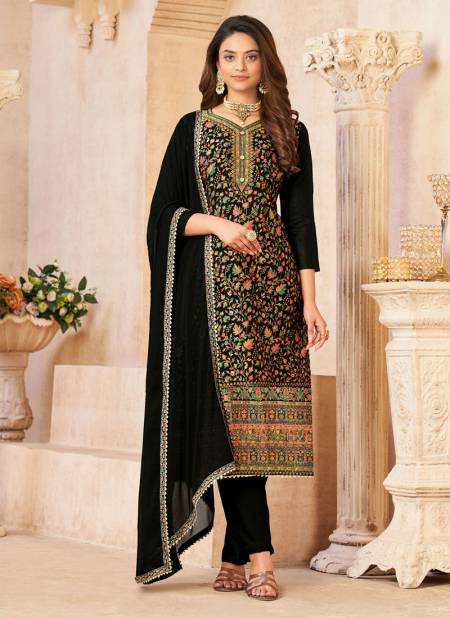 Black Colour Pashvi 108 A To 108 F Designer Salwar Suits Catalog 108 E