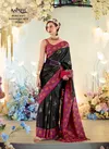 Black Colour Purple Martin By Rajpath Soft Silk Wholesale Saree Suppliers In Mumbai 770005