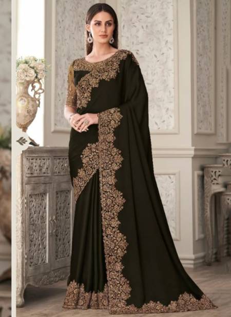 Black Colour Shades Vol 7 By Anmol Party Wear Sarees Catalog 3303