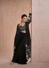 Black Colour Simayaa By Sayuri Chinon Silk Wedding Wear Designer Readymade Suits Manufacturers