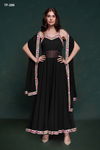 Black Colour Summer Collection 5 By Arya Designer Georgette Redymade Suit Suppliers In India TF-290