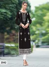 Black Colour Vanshika by Rasili Nx Rayon Viscos With Lakhnawi Kurti With Bottom Exporters In India 2042