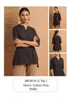 Black Janasya Ladies Top Catalog 3674
