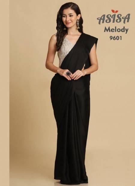 Black Melody By Asisa Party Wear Saree Catalog 9601