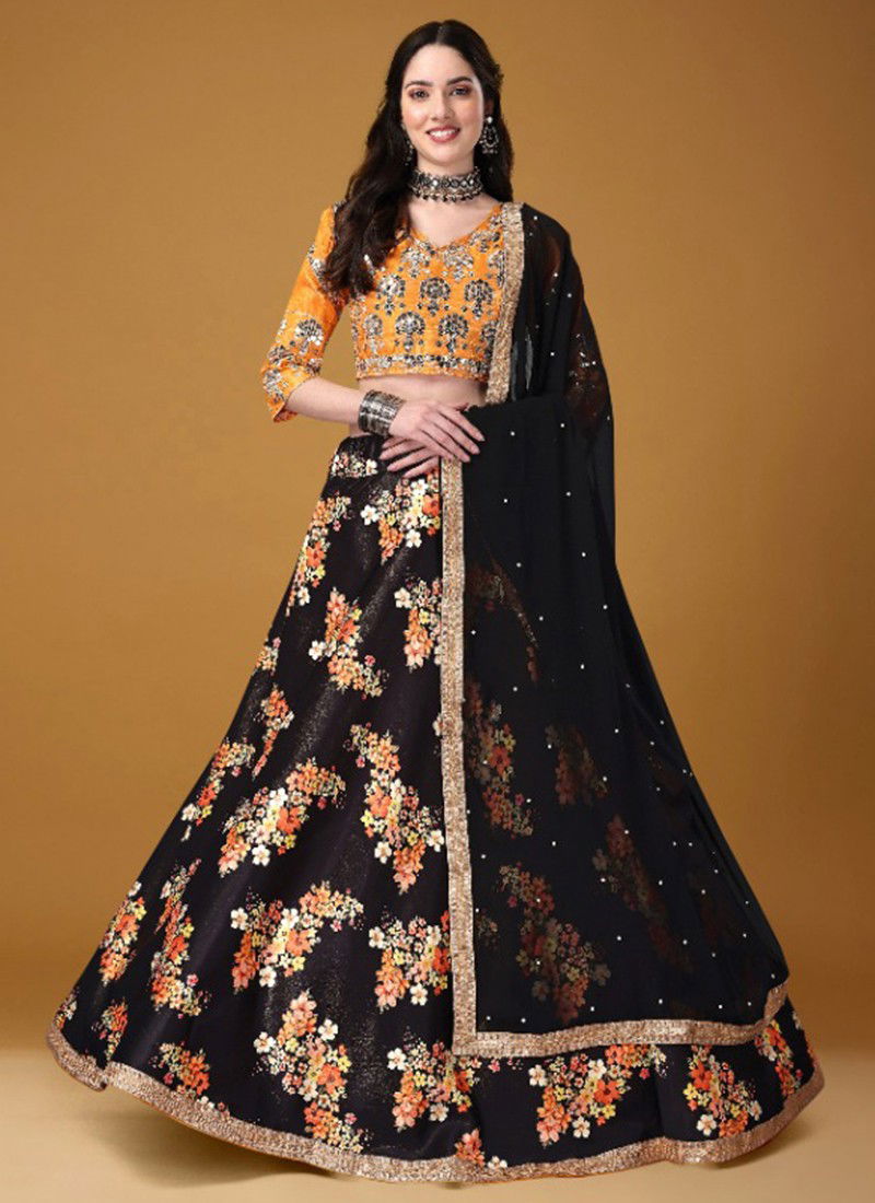 Black Monalisa Vol 1 Designer Wholesale Party Wear Lehenga Choli 11002