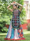 Black Multi Colour MF Mesmora Atrangi Navaratri Special Kurti With Bottom Manufacturers MF2805