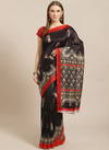 Black Pinted Bhagalpuri Saree 101