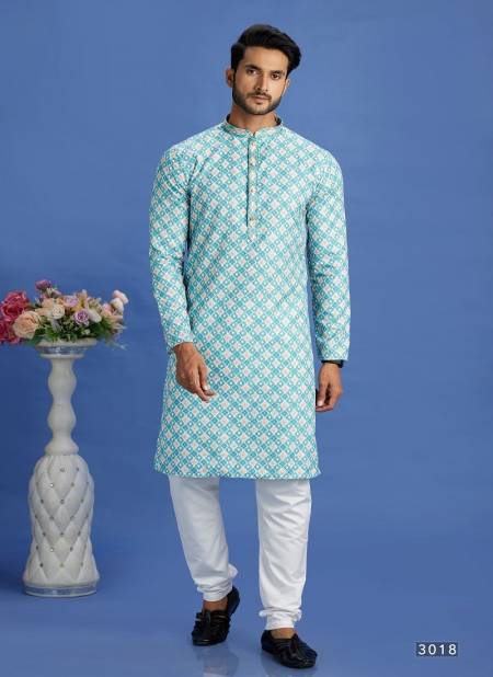 Blue And Pink Colour Party Mens Wear Pintux Stright Kurta Pajama Wholesale Online 3018