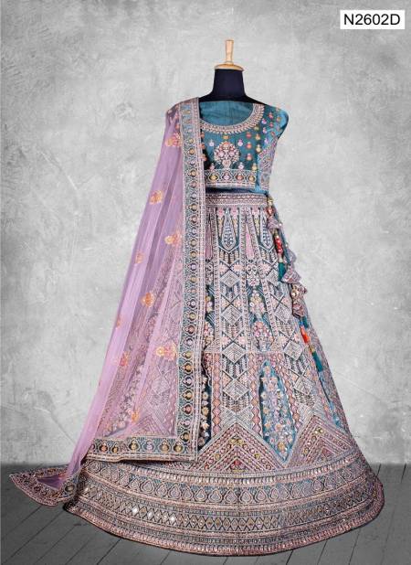 Blue And Pink Colour Pavitra Rishta By Mahotsav N2540A To N2619B Lehenga Choli Wholesale Online N2602D