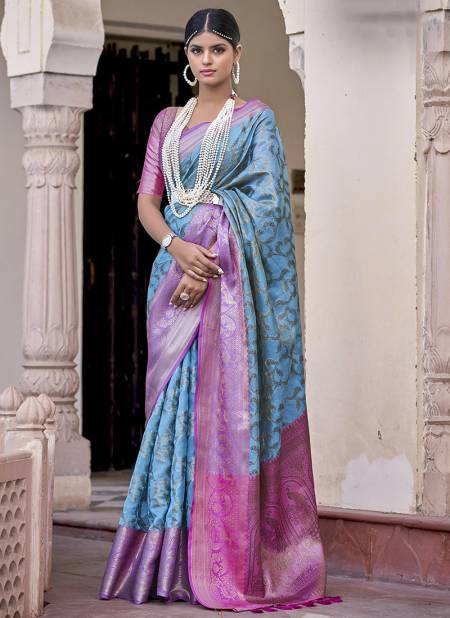 Blue And Rani BK 8725 Wedding Wear Wholesale Silk Sarees 10011.jpg