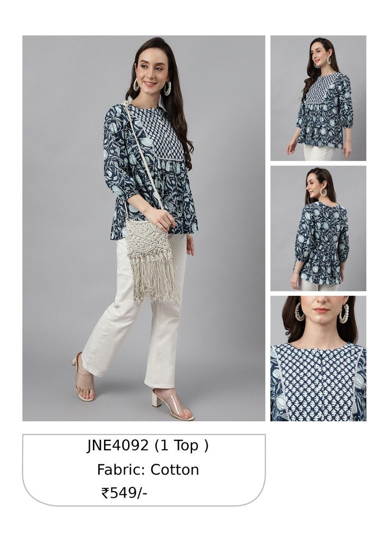 Janasya Party Wear Ladies Top Catalog