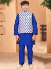 Blue And White Outluk Kids Vol 2 Party Wear Wholesale Modi Jacket Kids Wear Catalog 214