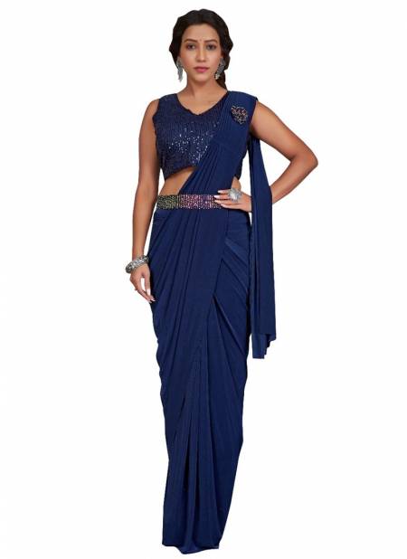 Blue Colour 101887 Colours Exclusive Wholesale Party Wear Sarees 101887 B