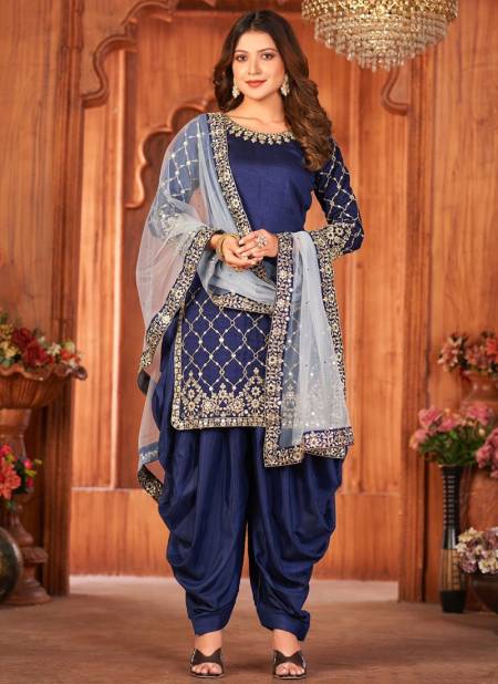 Blue Colour Aanaya Vol 150 Wholesale Festive Wear Designer Salwar Suit Catalog 5003