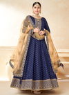 Blue Colour Aanaya Vol 152 Twisha Wedding Wear Gown Catalog 5203