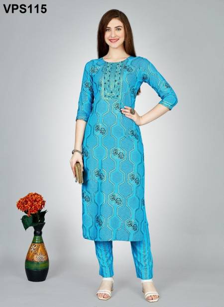 Blue Colour Aaradhya Vol 2 By Fashion Berry Kurti With Bottom Wholesale Online VPS115
