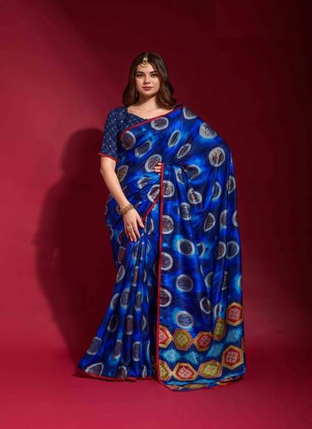 Blue Colour Adveti By Fashion Berry Printed Saree Catalog 12