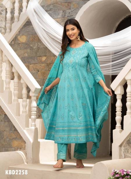 Blue Colour Akshara Vol 6 By Mahotsav Cotton Salwar Suit 2258