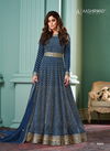Blue Colour Alizza Pro By Aashirwad Georgette Readymade Gown With Dupatta Wholesale Online 9968