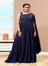 Blue Colour Amoha 30499 Gown Catalog 30499 B