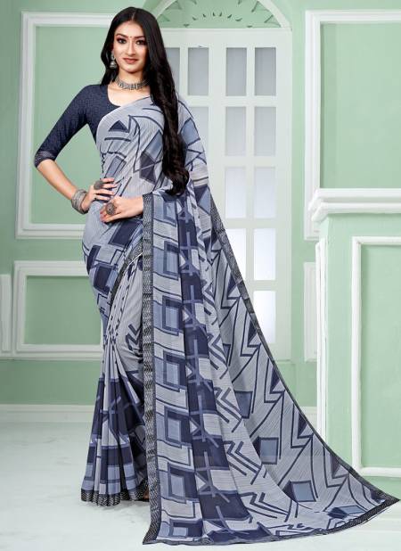 Blue Colour Amrita By NP 1296 A To 1296 H Daily Wear Sarees Catalog 1296 D
