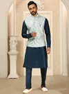 Function Vol Wear Wholesale Kurta Pajama With Jacket Collection