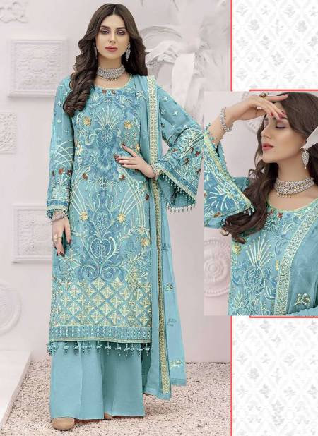 Blue Colour DINSAA SUIT 176 COLOURS 176A TO 176D Function Wear Wholesale Pakistani Salwar Suits Catalog 176 A