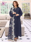 Blue Colour Elaf Colour Vol 1 By Dinsaa Pakistani Salwar Suit Catalog 189 C