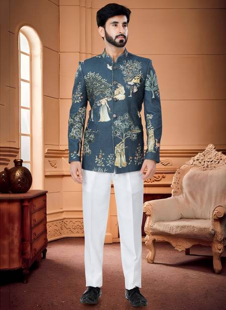 Blue Colour Exclusive Wear Wholesale Jodhpuri Suit Catalog 1656