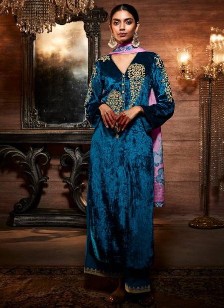 Blue Colour Heer Nasha Wholesale Designer Salwar Suit Catalog 8891