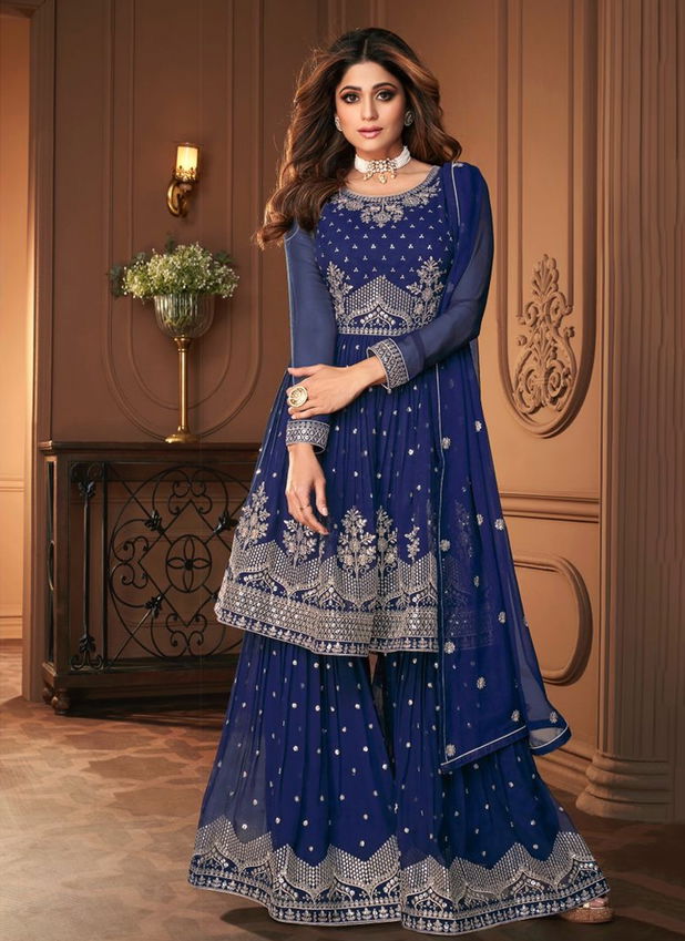 Heroine 5969 Colors By Aashirwad Creations Georgette Salwar Suits Catalog