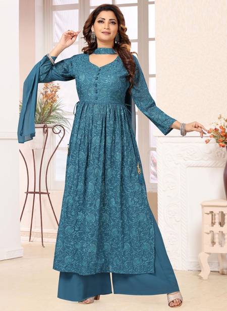 Blue Colour Innayat Exclusive Wholesale Wedding Wear Salwar Suit Catalog 860