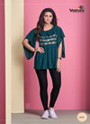 Blue Colour Ira Vol 2 By Vardan Rayon Ladies Top Western Catalog 2032