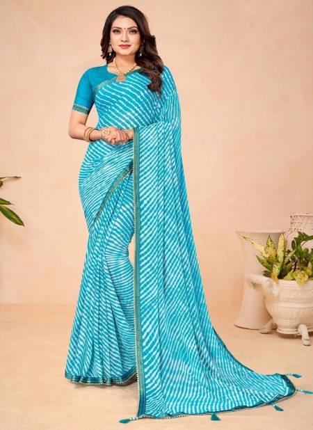 Blue Colour Jalpari Vol 7 By Ruchi Daily Wear Saree Catalog 24404 D